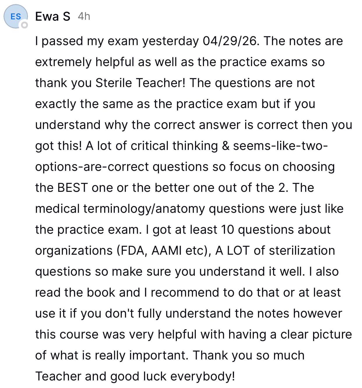 new CRCST exam